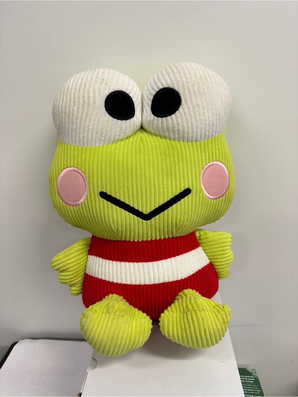 ROUND1 13" Keroppi Corduroy Plush NWT